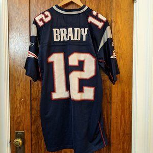 NFL PATRIOTS BRADY #12 MENS  JERSEY SZ XL